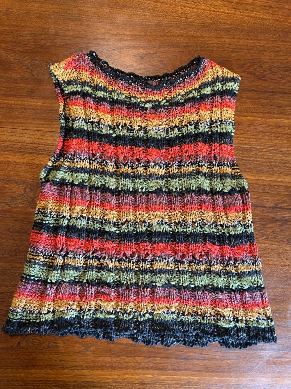 Anthropologie Striped Audra Sweater Tank Italian Knit Top
